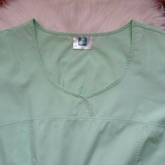 💰3/$25 ADAR Nurse Medical Scrubs Mint Green Healthcare Uniform Cinched 3XL - Picture 5 of 12